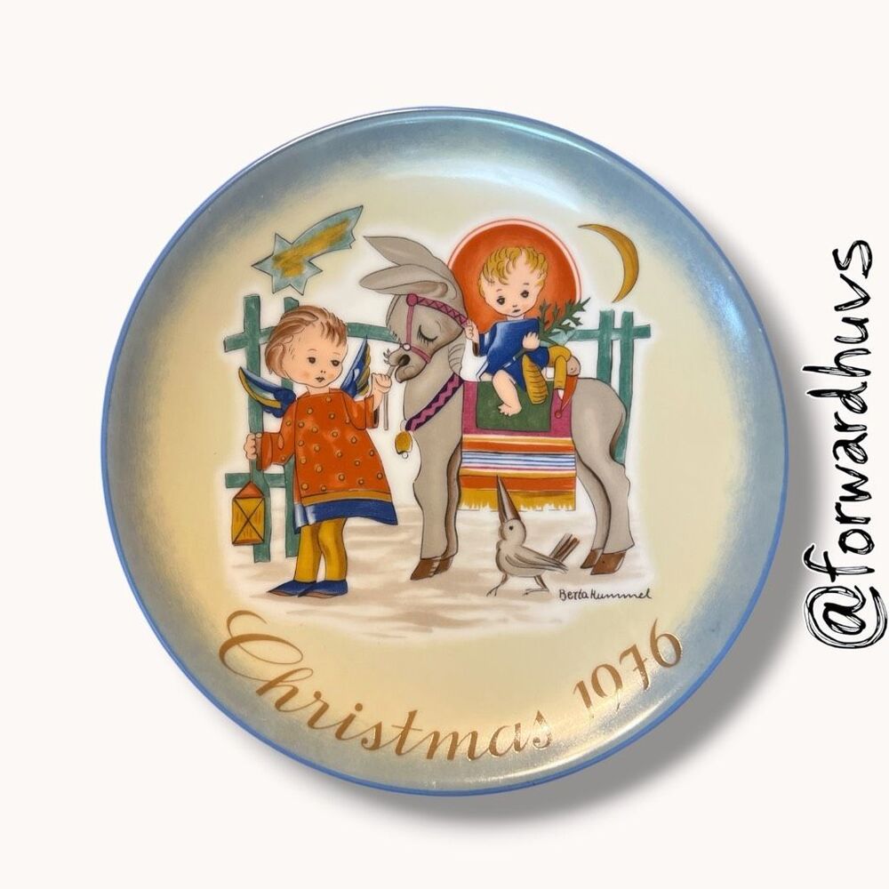 Hummel 1976 Sacred Journey Christmas Plate Schmid West Germany 7.5”